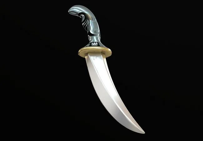 PBR Game 3D Models – Dagger Traditional