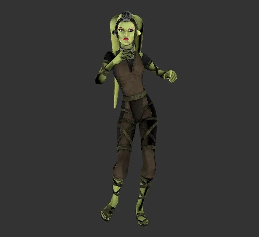 PBR Game 3D Models – Dancing Twilek