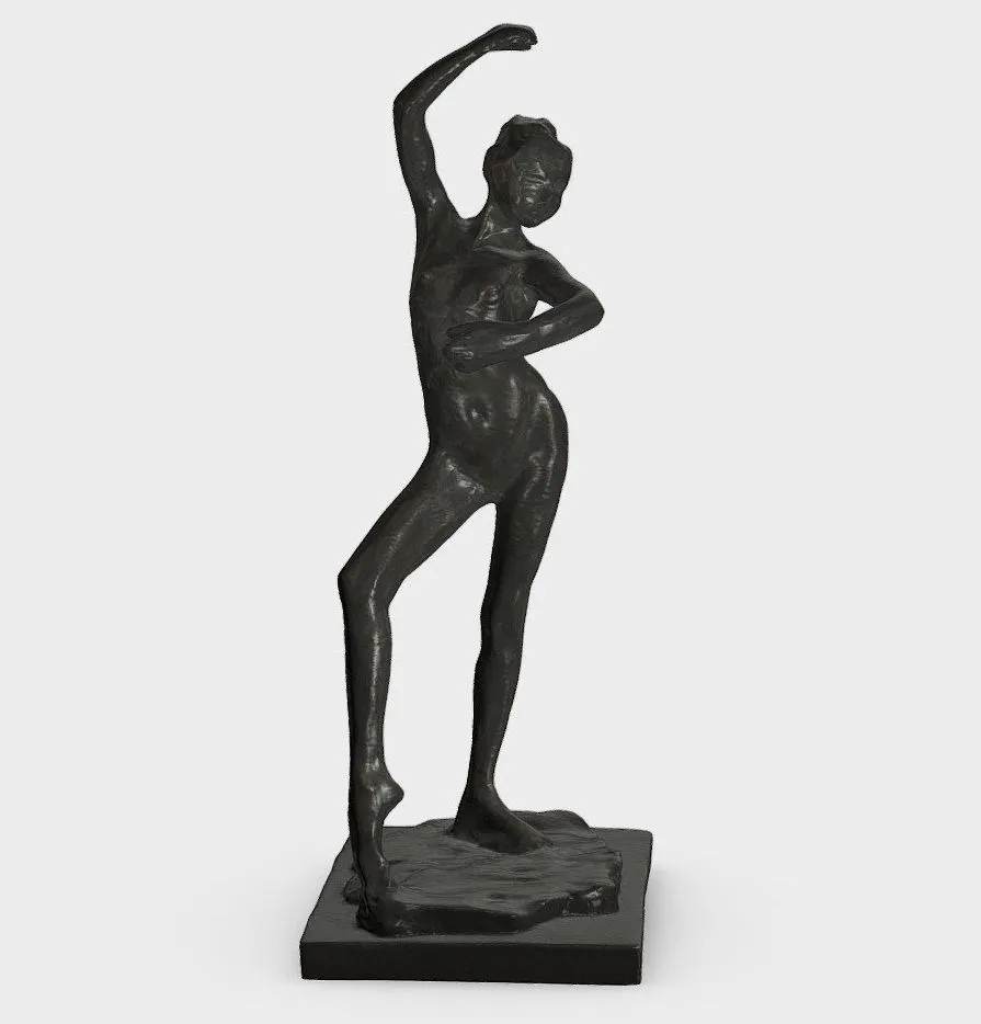 PBR Game 3D Models – Danseuse Espagnole Edgar Degas 1834 1917