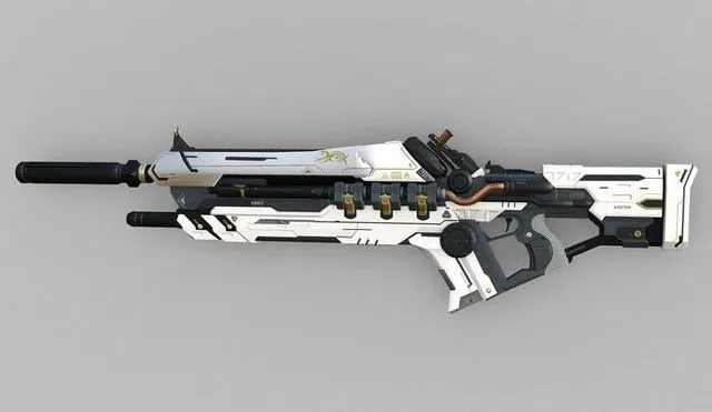 PBR Game 3D Models – Dark Matter Surge Rifle