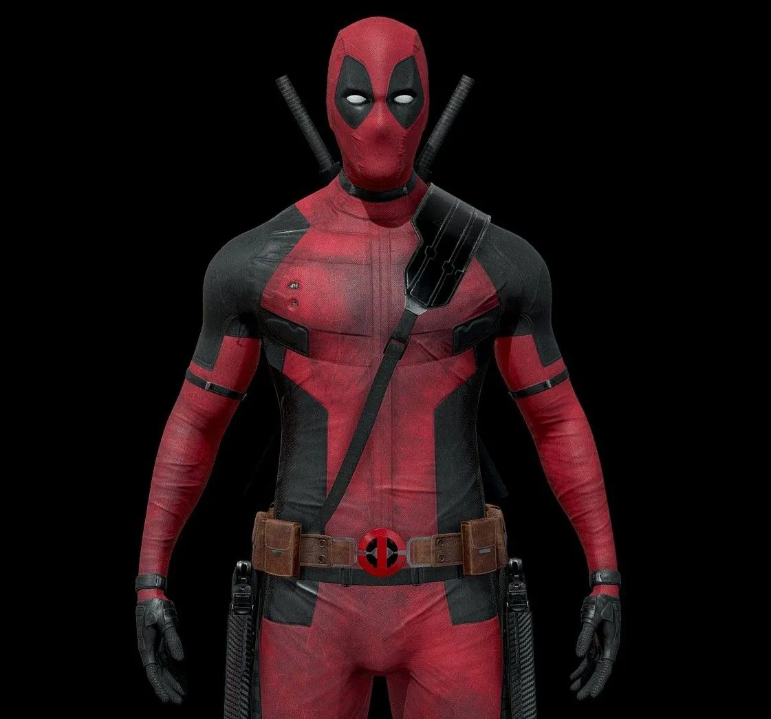 PBR Game 3D Models – Deadpool Static No Rig Gameready