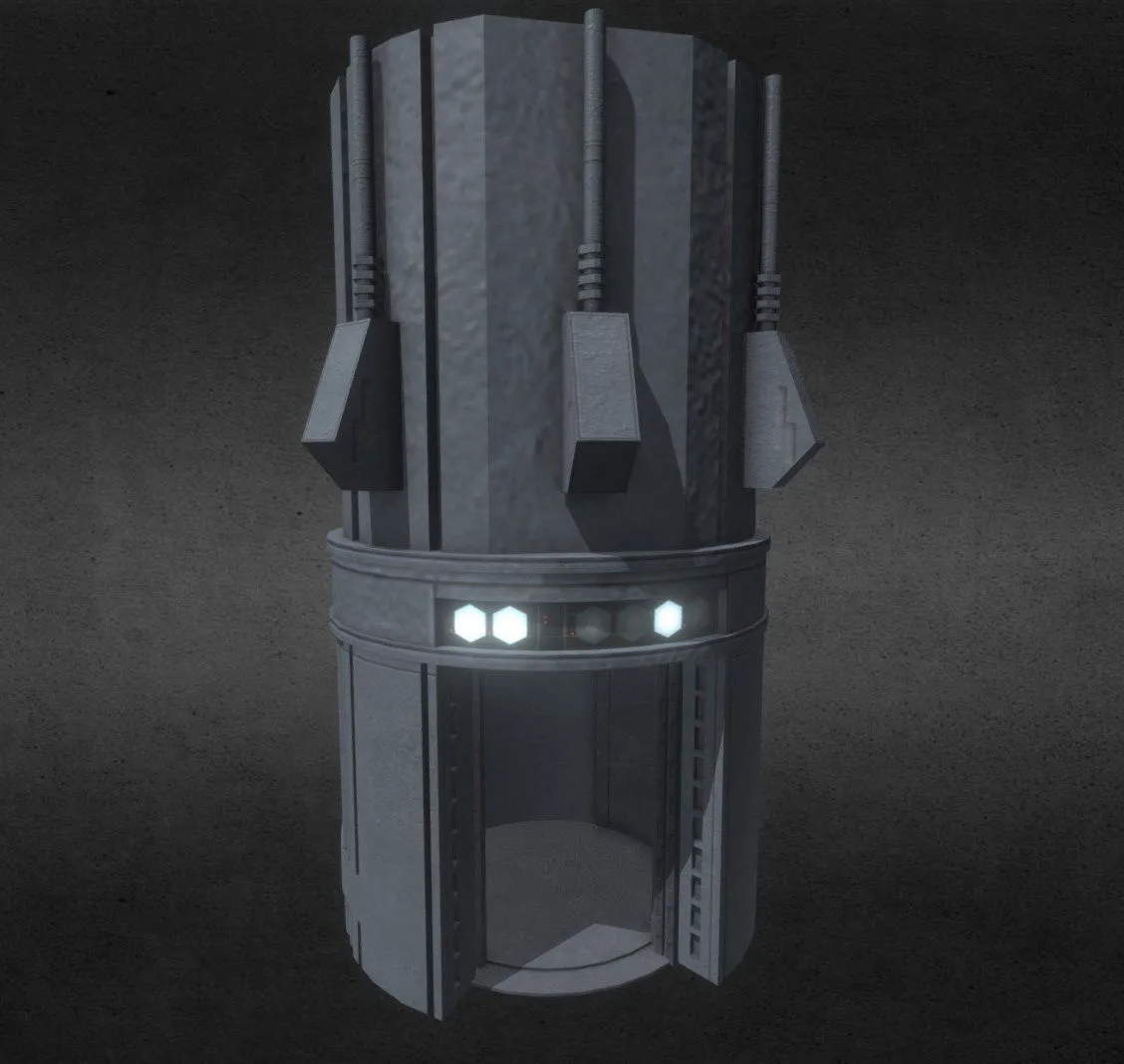 PBR Game 3D Models – Deathstar Chasm Elevator