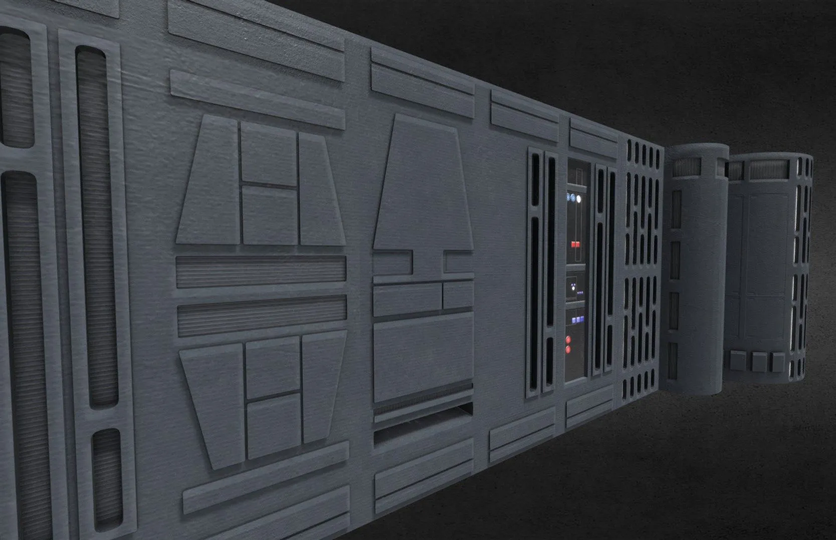 PBR Game 3D Models – Deathstar Wallpanels Group 1