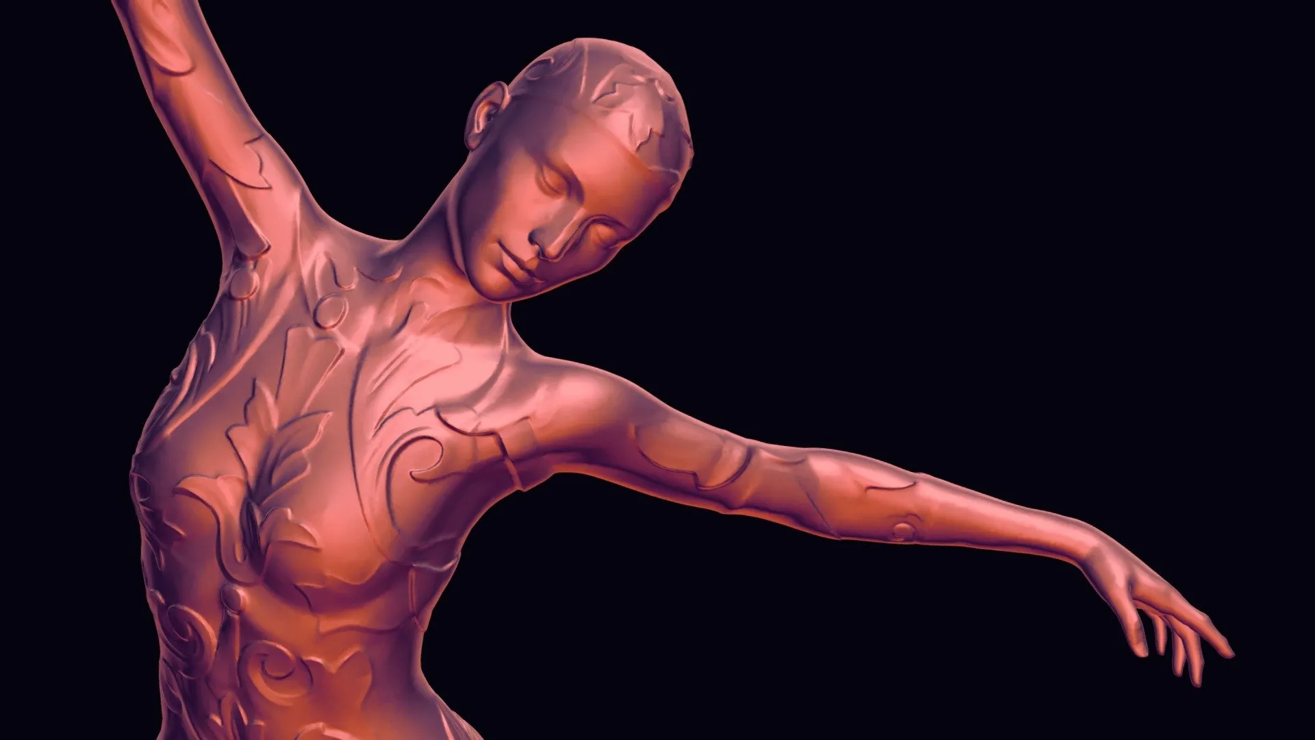 PBR Game 3D Models – Deco Ballerina