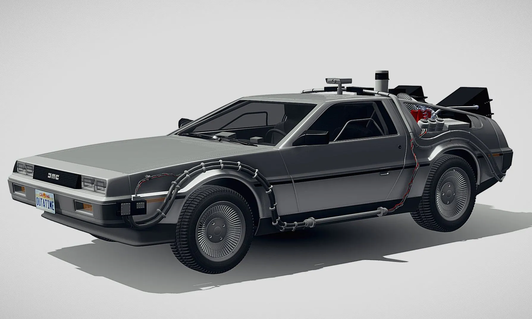 PBR Game 3D Models – Delorean Dmc 12 Back To The Future Episode 1