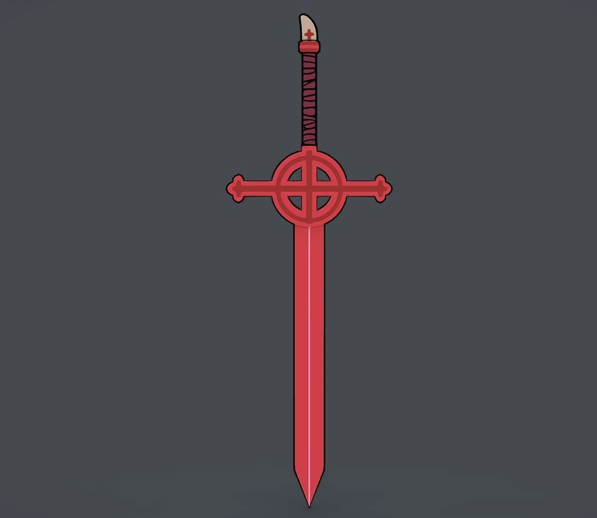 PBR Game 3D Models – Demon Blood Sword Fanart Pixelperfect