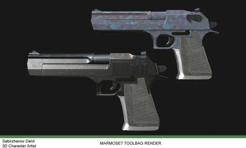 PBR Game 3D Models – Desert Eagle