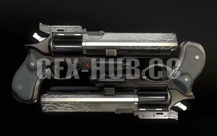 PBR Game 3D Models – Destiny 2 Revolver Reskin