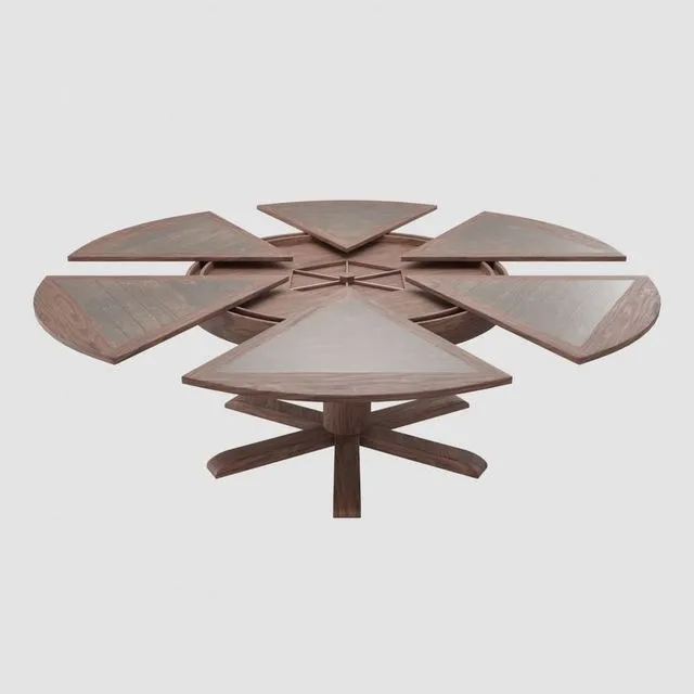 PBR Game 3D Models – Dining Table With Leaves