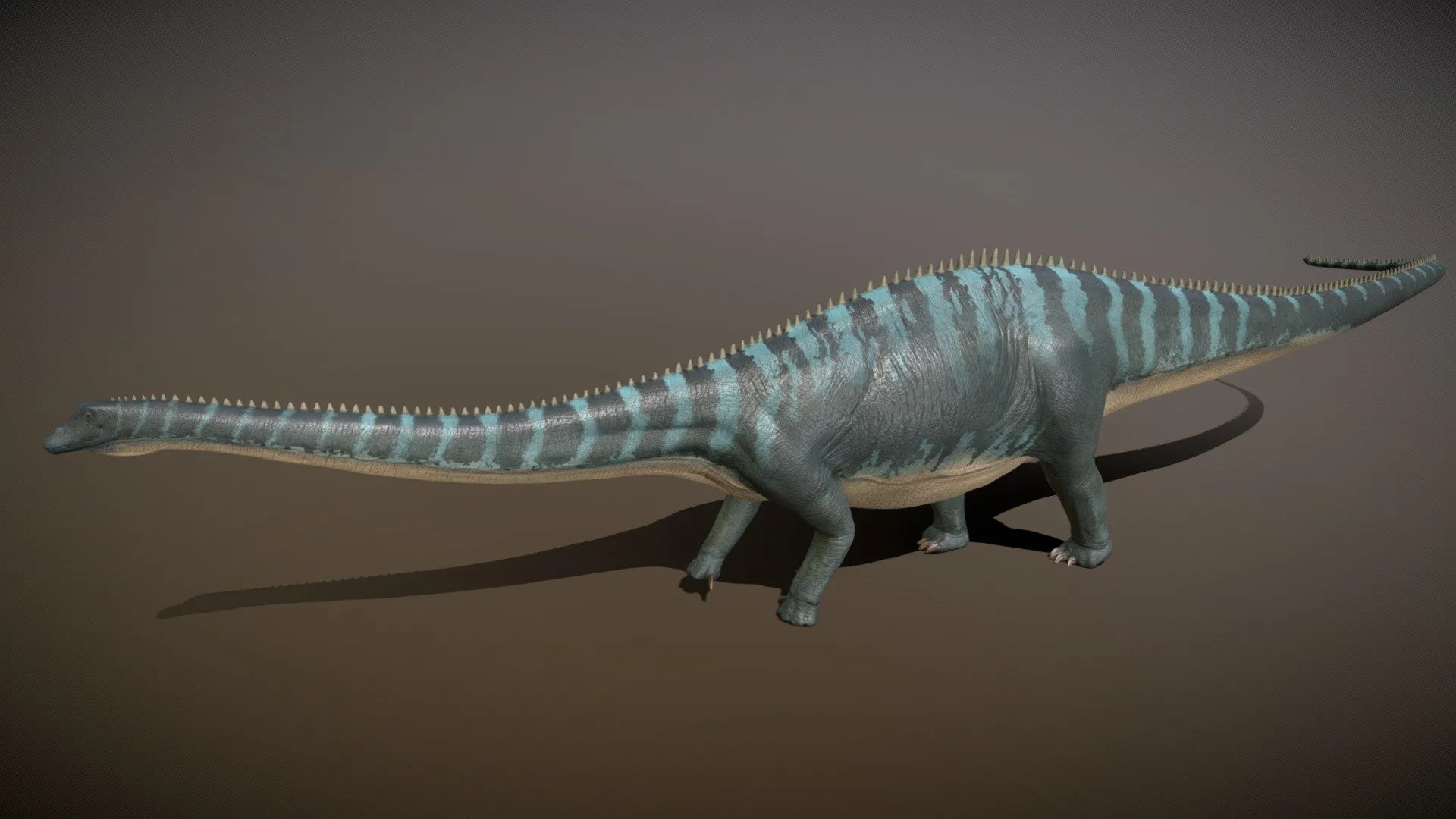 PBR Game 3D Models – Diplodocus