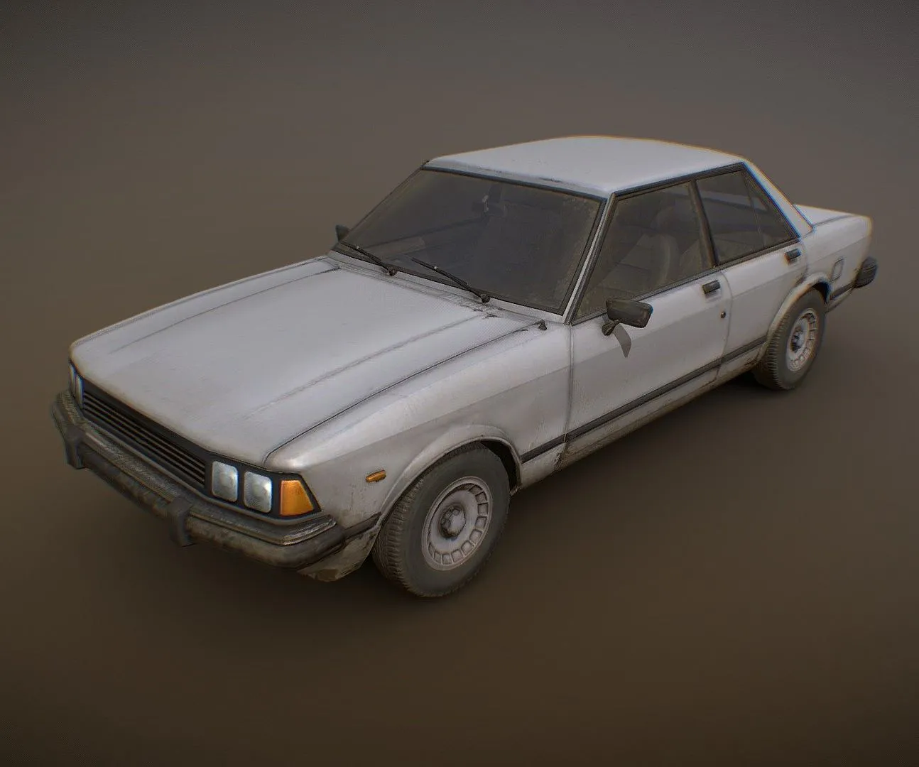 PBR Game 3D Models – Dirty Car