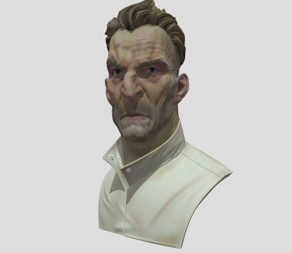 PBR Game 3D Models – Dishonored Bust
