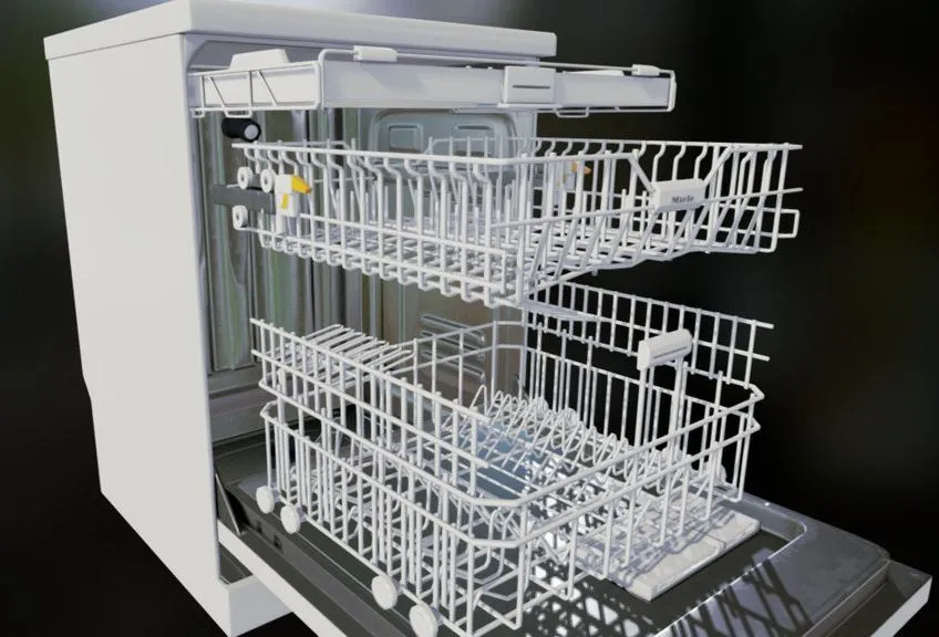 PBR Game 3D Models – Dishwasher