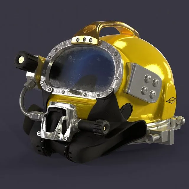PBR Game 3D Models – Diving helmet KIRBY MORGAN SUPERLITE SL 27