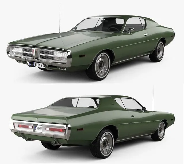 PBR Game 3D Models – Dodge Charger 1972