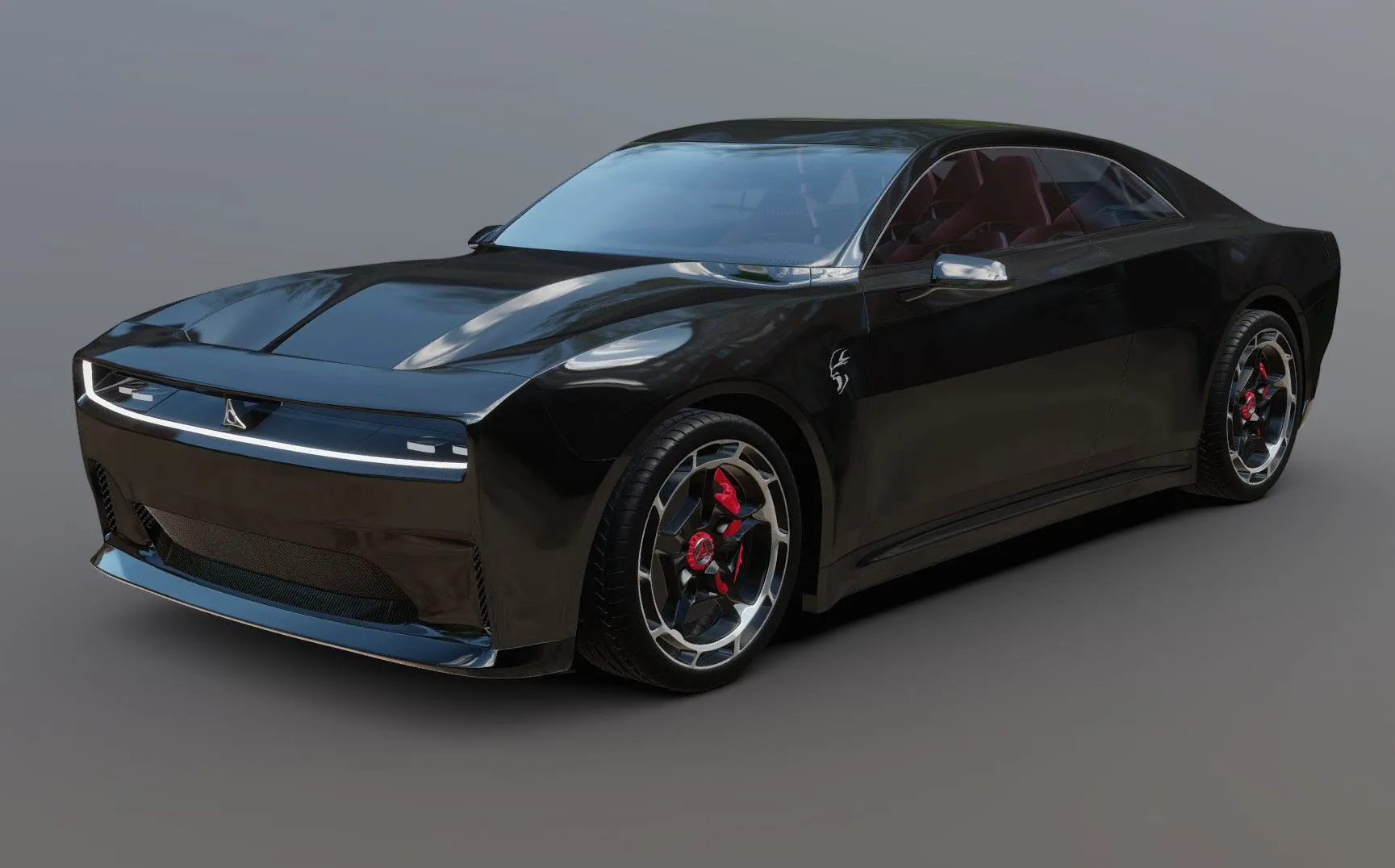 PBR Game 3D Models - Dodge Charger Daytona Srt Banshee 2024