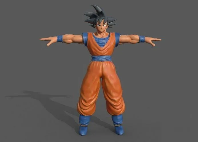 PBR Game 3D Models – Dragon Balls Goku Fan Art