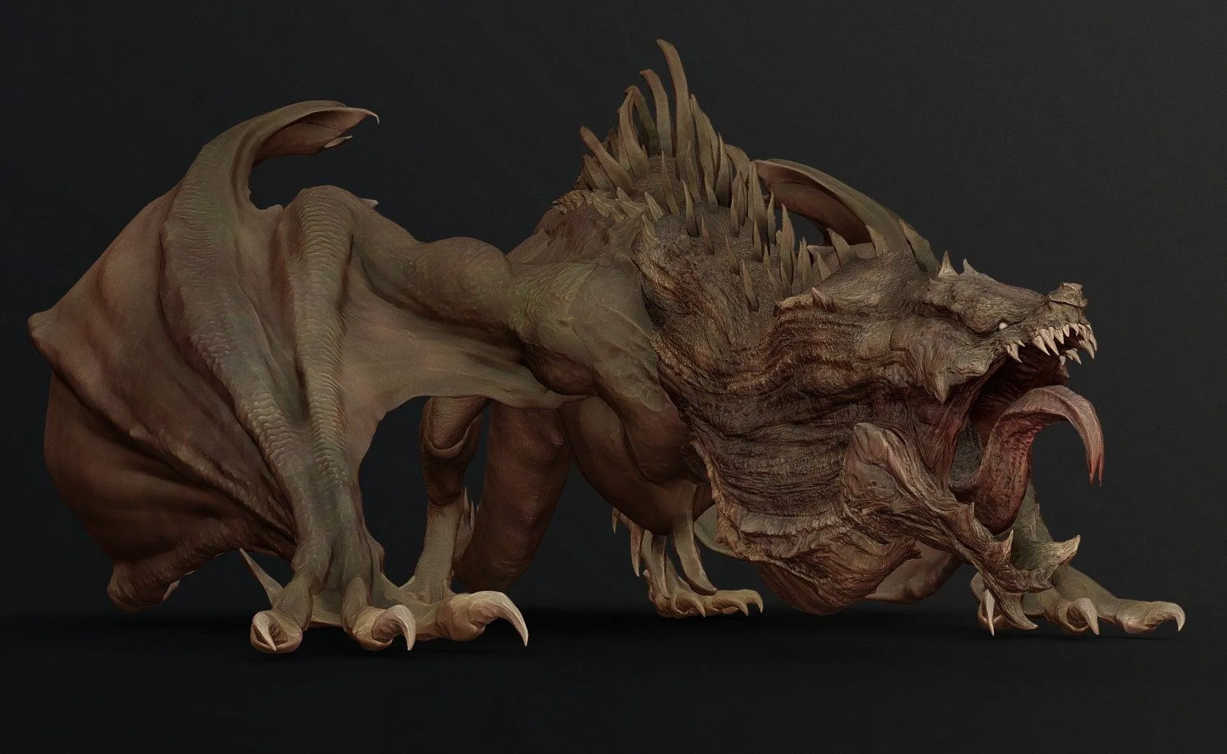 PBR Game 3D Models – Dragon Concept Sculpt