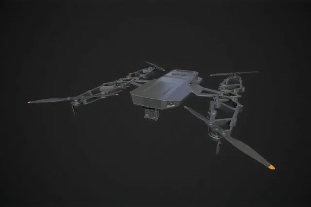 PBR Game 3D Models – Dron with a camera
