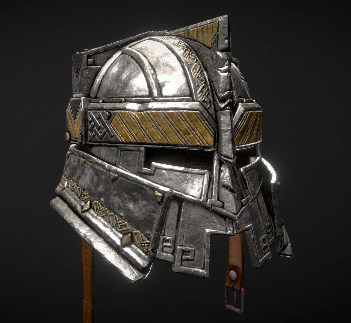 PBR Game 3D Models – Dwarf Helmet