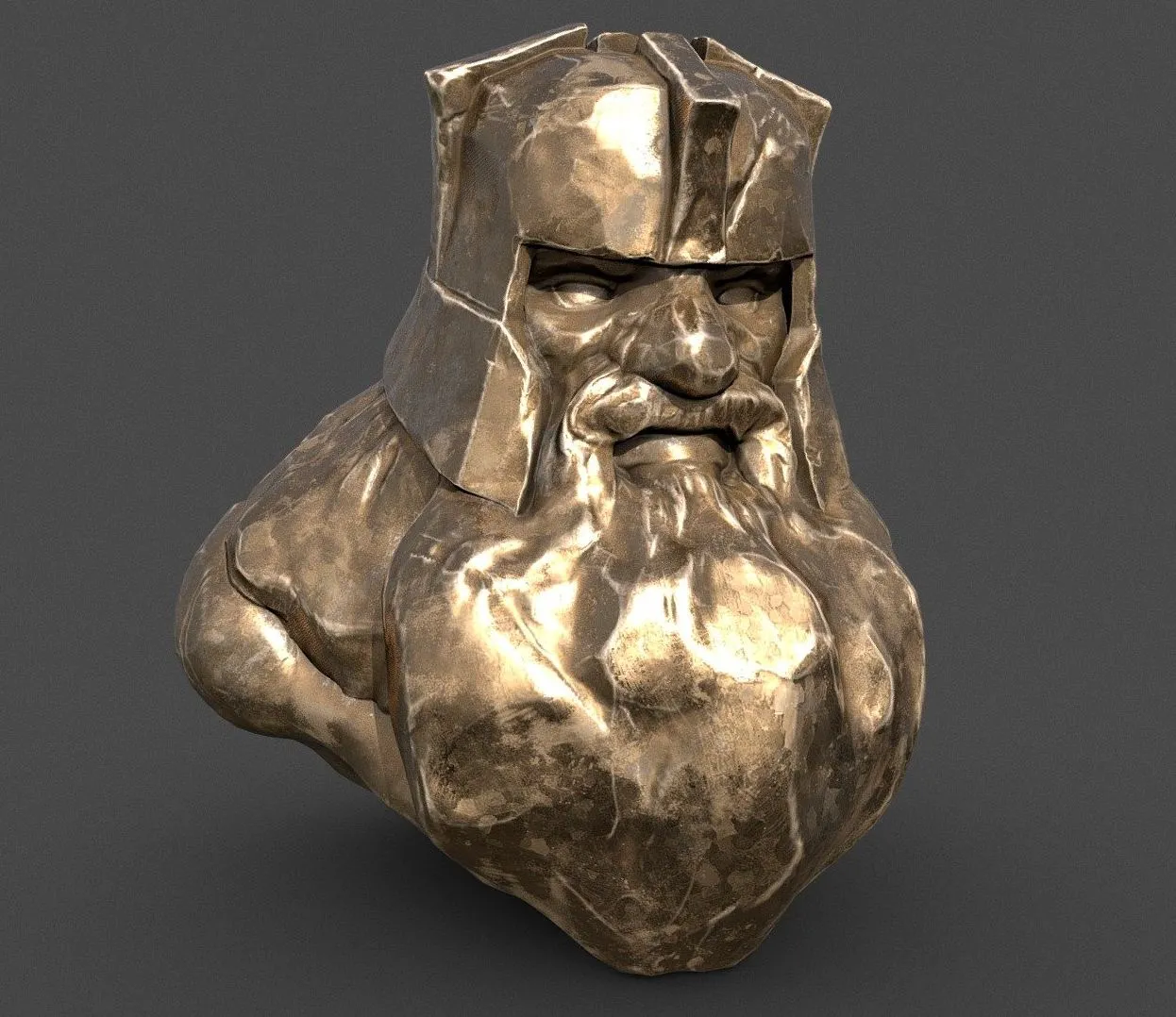 PBR Game 3D Models – Dwarf Statue