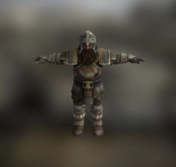 PBR Game 3D Models – Dwarf