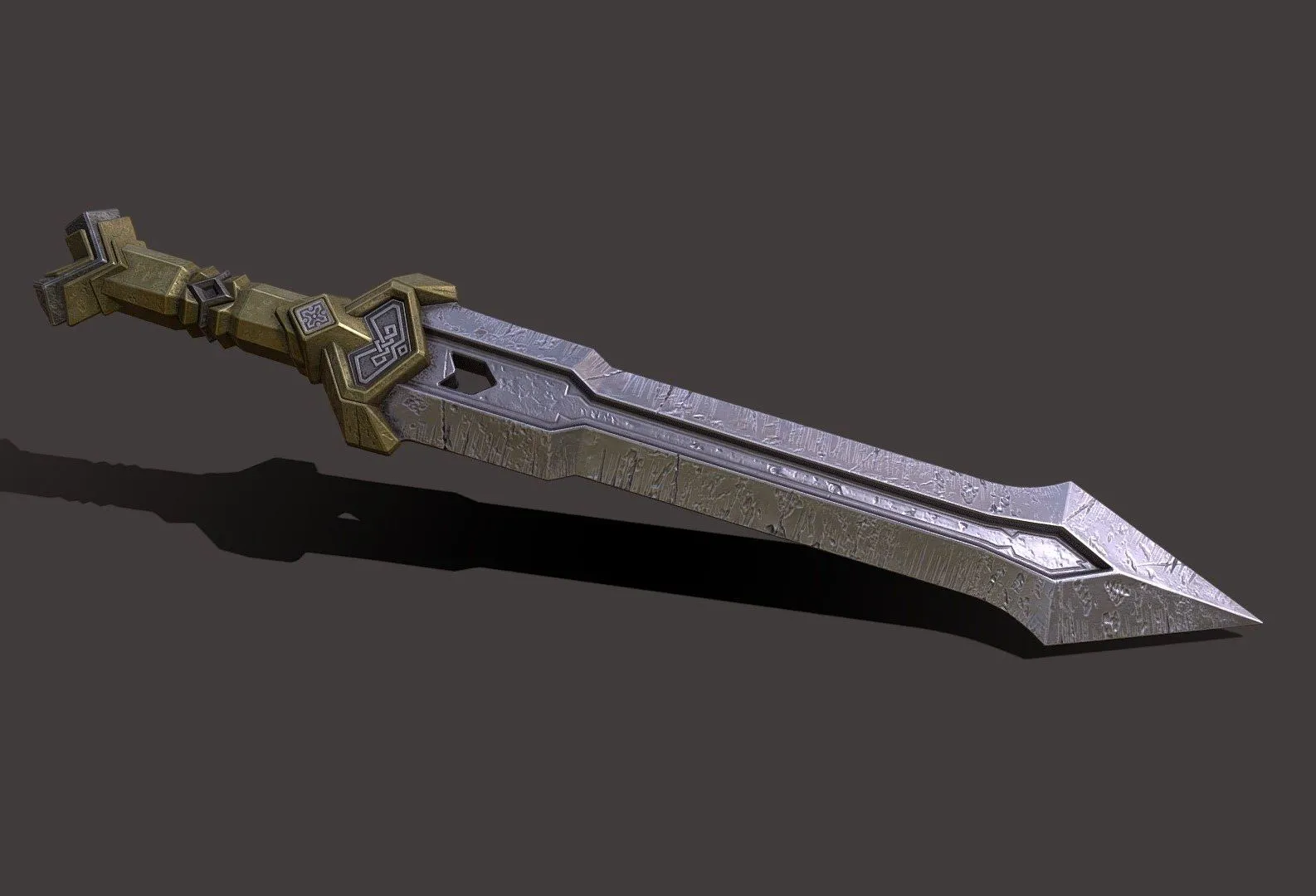 PBR Game 3D Models – Dwarven Sword