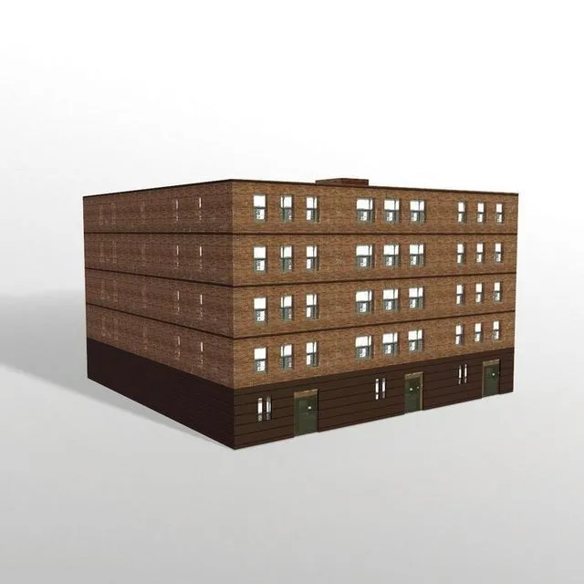 PBR Game 3D Models – Dwelling house