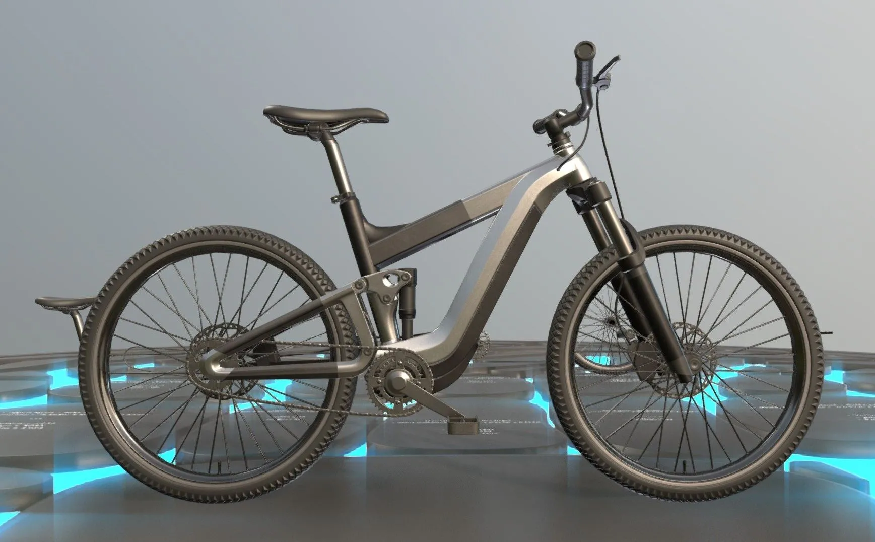 PBR Game 3D Models – E Bike Aluminium