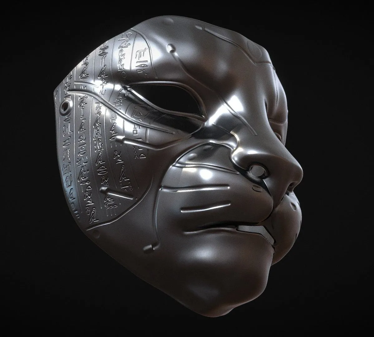 PBR Game 3D Models – Egyptian Lion Mask