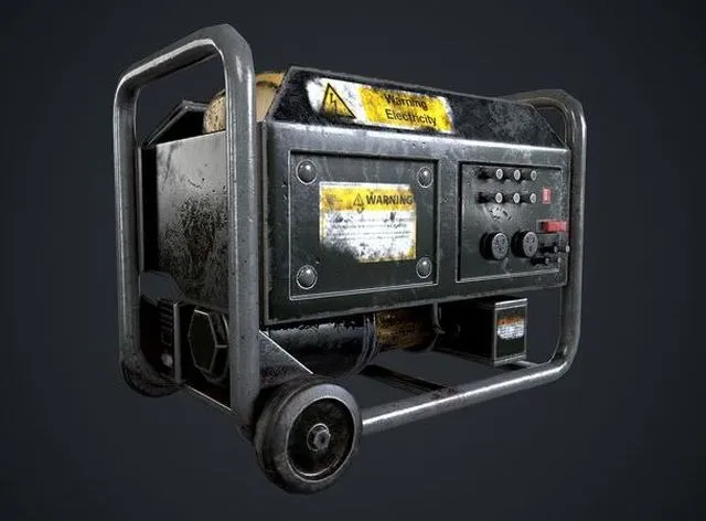 PBR Game 3D Models – Electric Generator