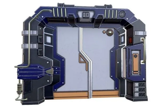 PBR Game 3D Models – Electronic gate electric door