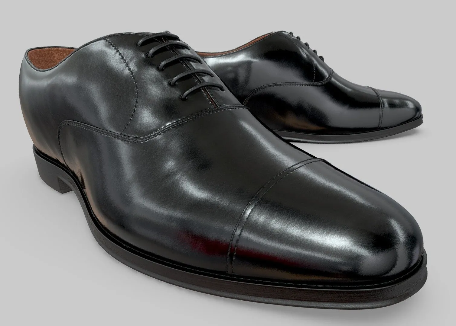 PBR Game 3D Models – Elegante Shoes Oxford Model