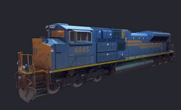 PBR Game 3D Models – EMD-SD70ACe diesel-electric locomotives