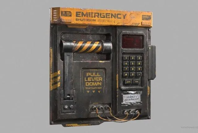 PBR Game 3D Models – Emergency Panel