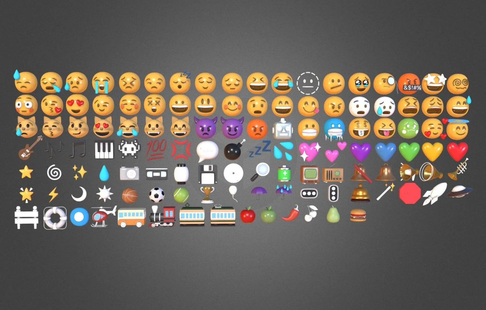PBR Game 3D Models – Emoji Pack 122 Emojis