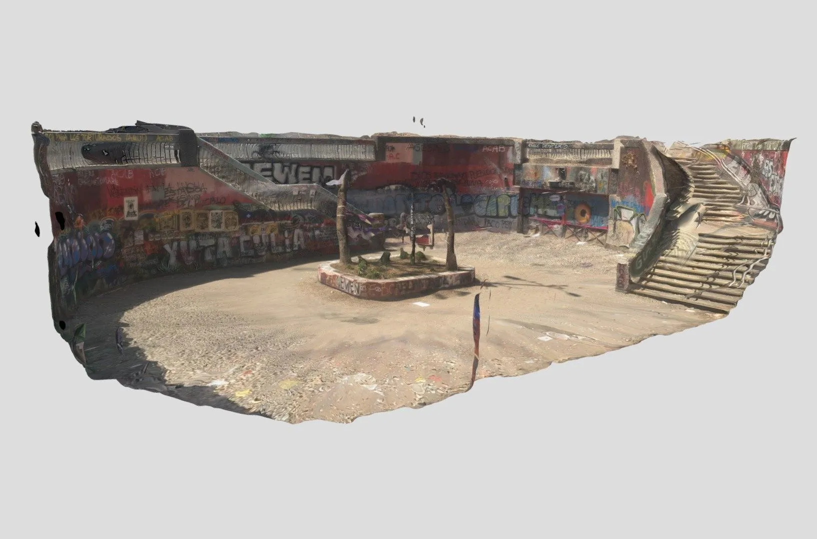 PBR Game 3D Models – Entrada Metro Baquedano 25 Enero