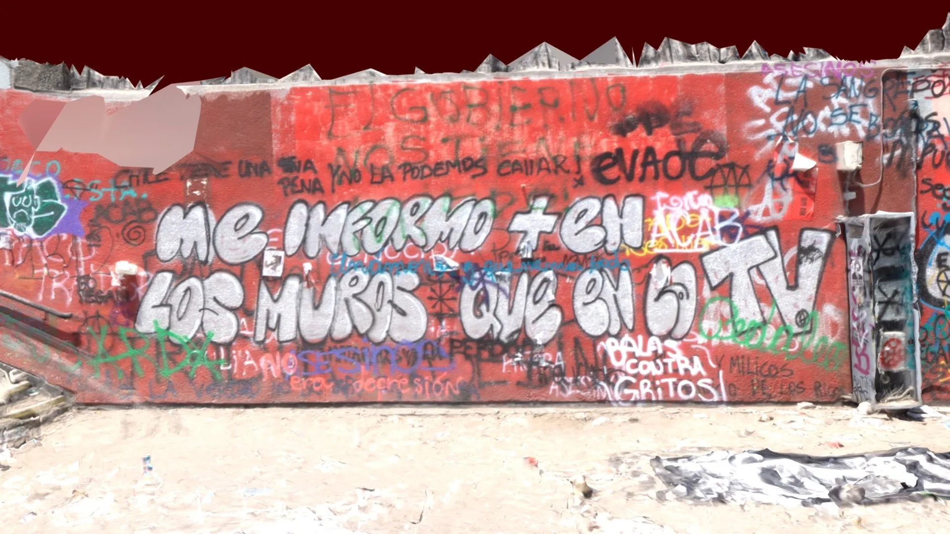 PBR Game 3D Models – Entrada Metro Baquedano Tras Protestas