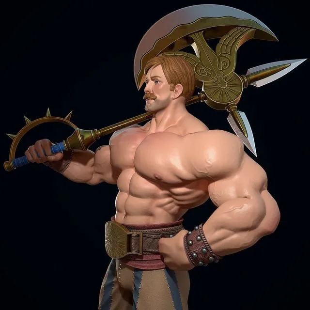 PBR Game 3D Models – Escanor the Lions Sin of Pride