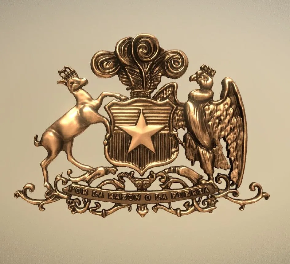 PBR Game 3D Models – Escudo De Chile