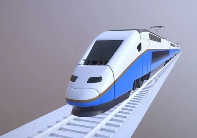 PBR Game 3D Models – Euroduplex Train