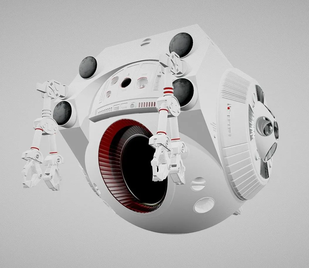 PBR Game 3D Models – Eva Pod Space Odyssey 2001
