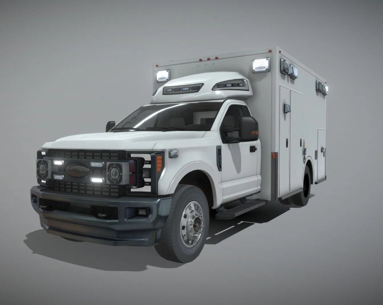 PBR Game 3D Models – F 350 Full Cab 2023