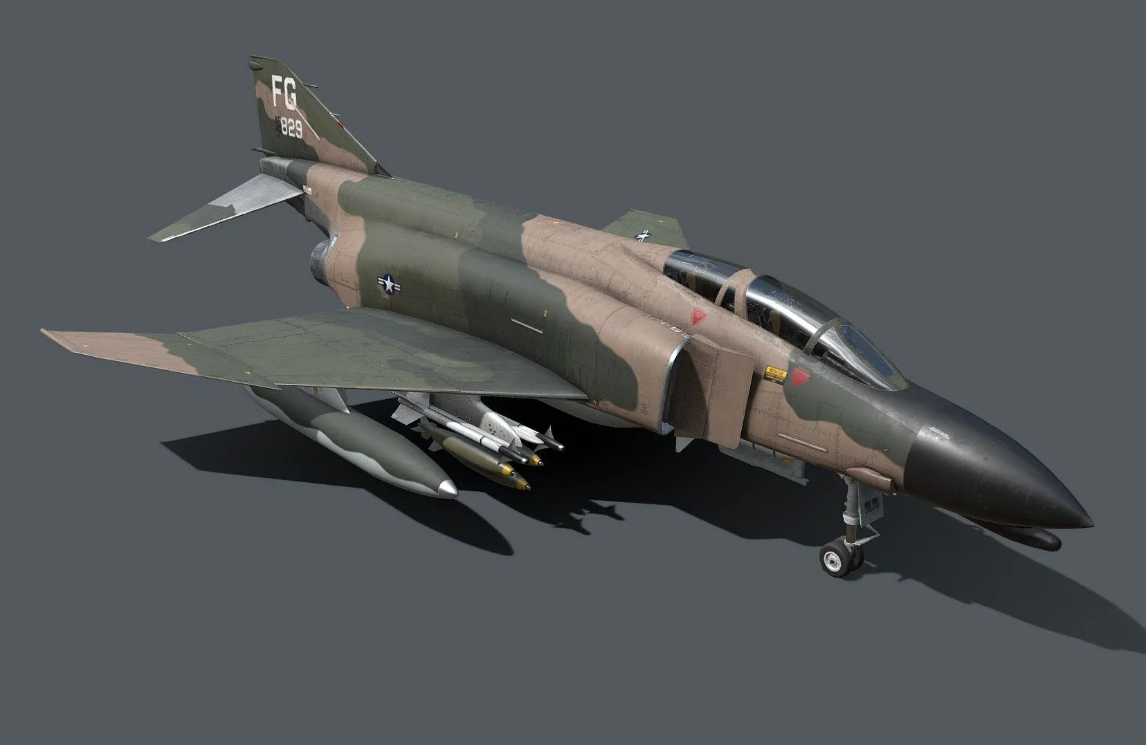 PBR Game 3D Models – F 4C Phantom Ii