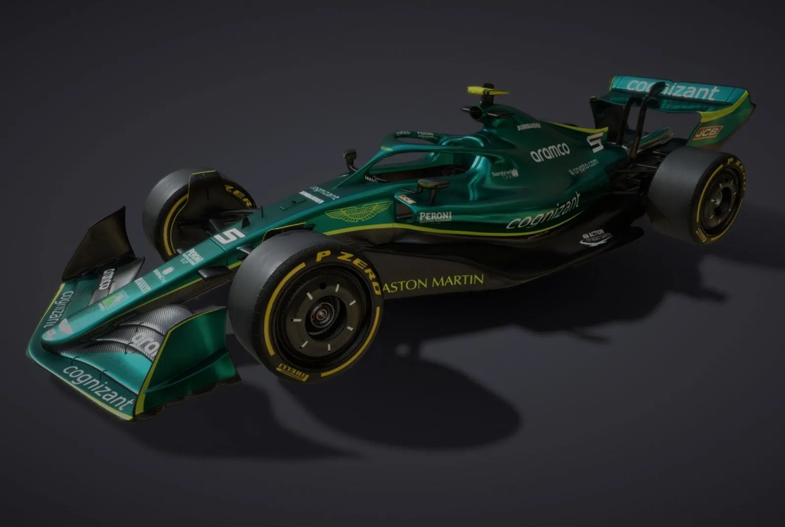 PBR Game 3D Models – F1 2022 Aston Martin Livery