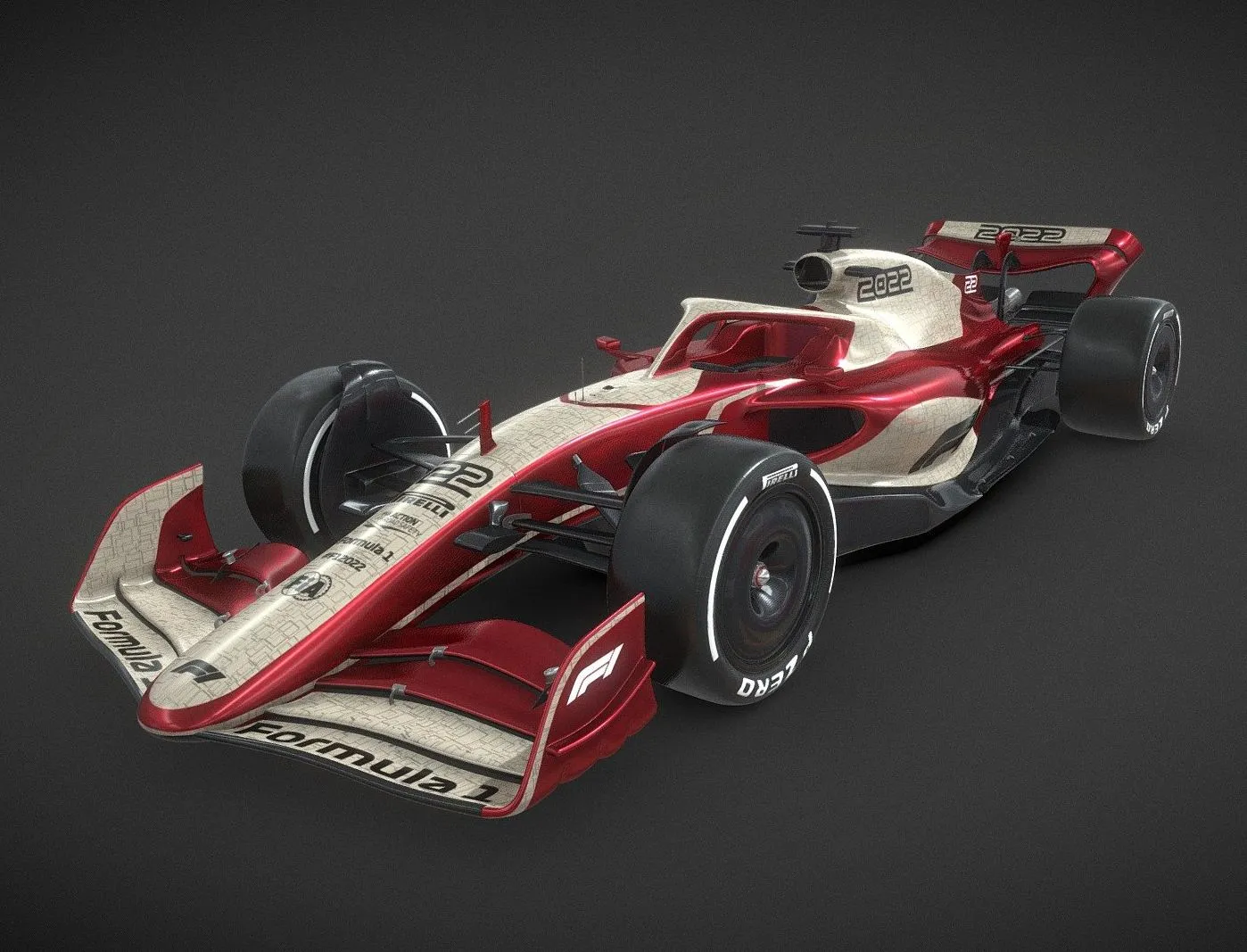 PBR Game 3D Models – F1 2022 Prototype