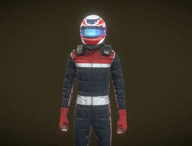 PBR Game 3D Models – F1 Driver (rigged)