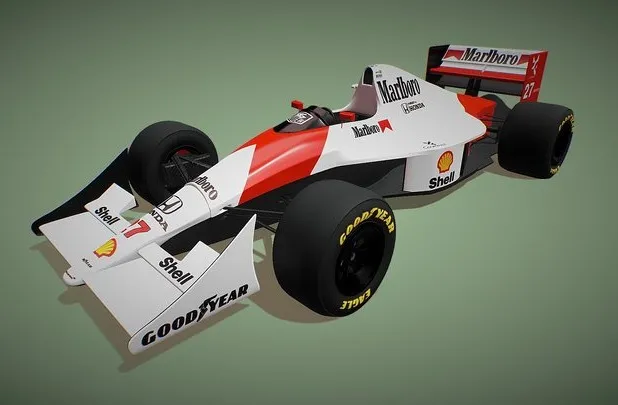 PBR Game 3D Models – F1 Mclaren 1990
