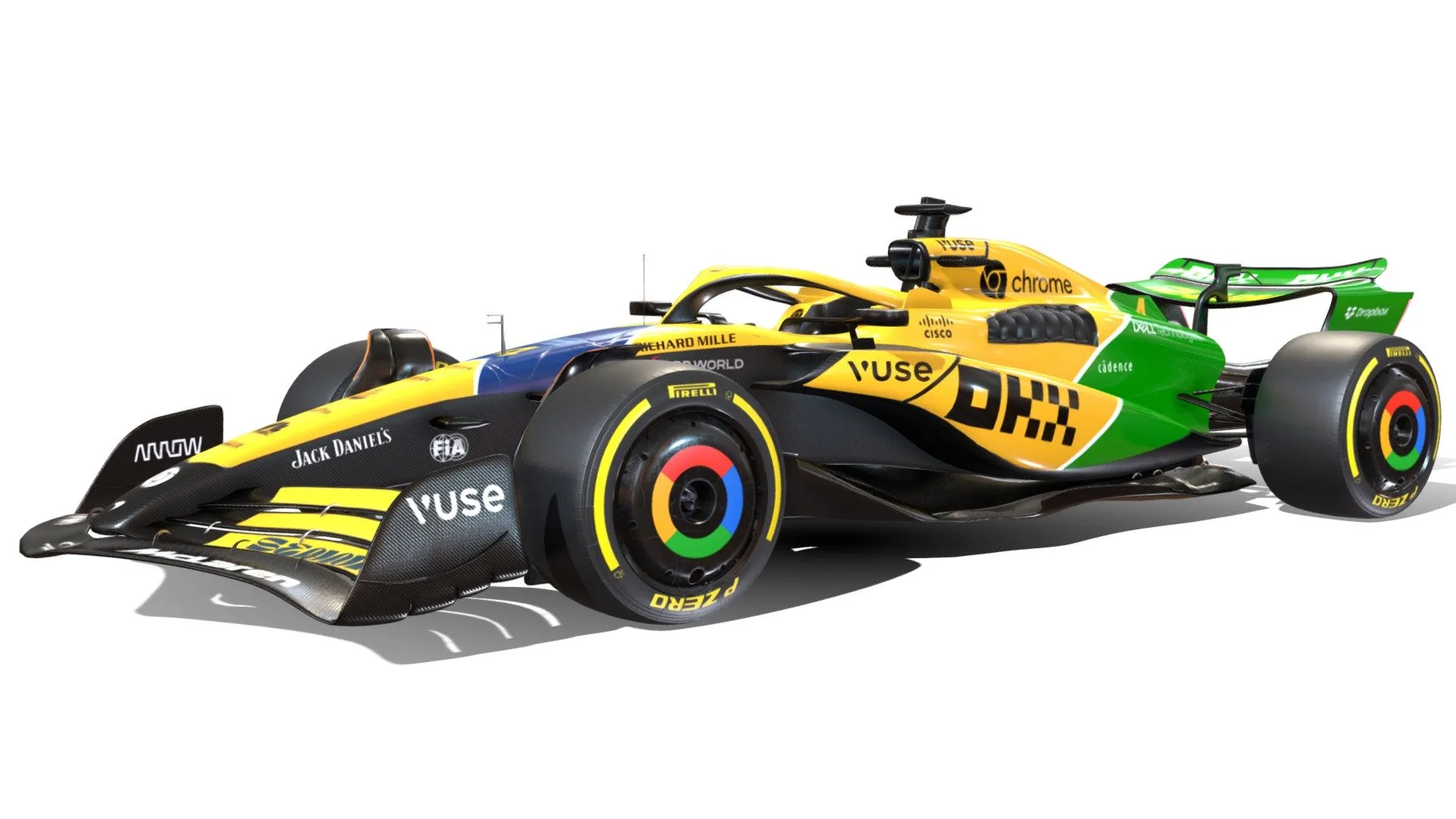 PBR Game 3D Models – F1 Mclaren Mcl 38 Senna Tribute 2024