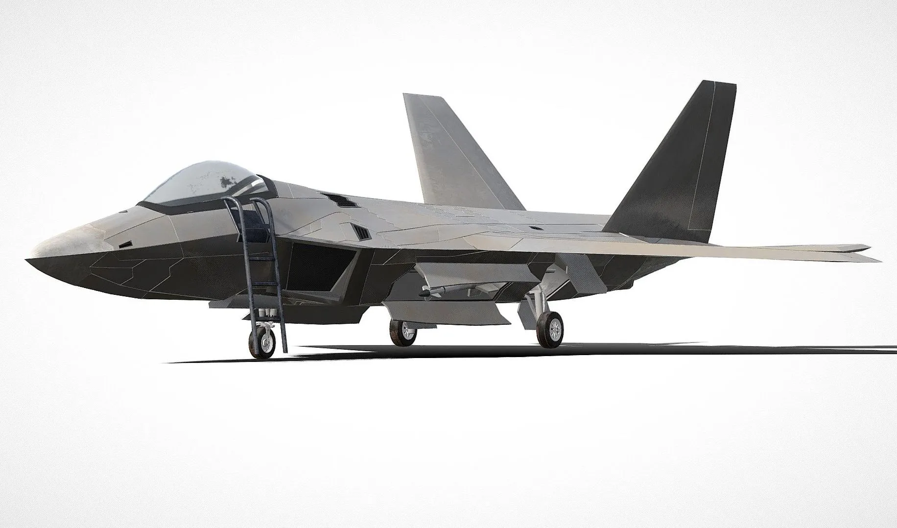 PBR Game 3D Models – F22 Raptor